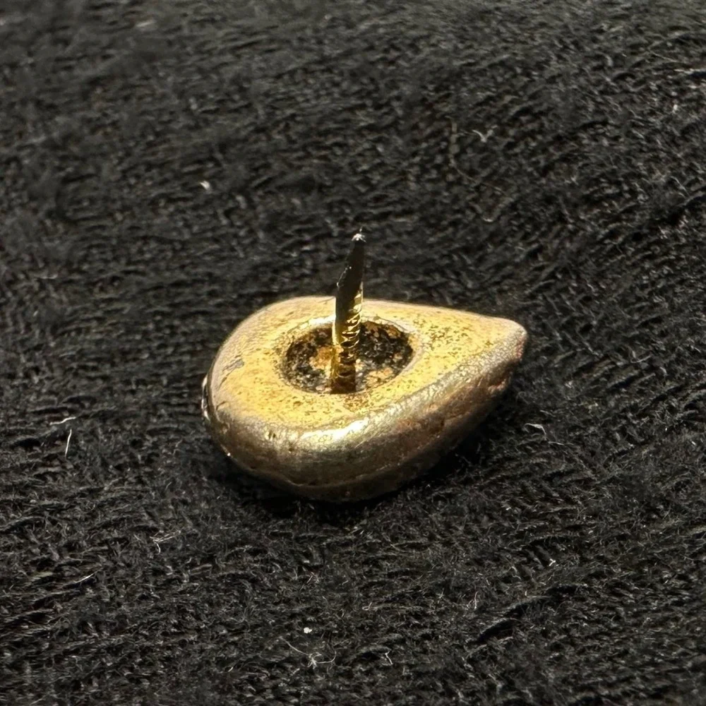 Vintage Silver Tone Cowboy‎ Hat Western Tie Tack Mens Tie Pin Chain